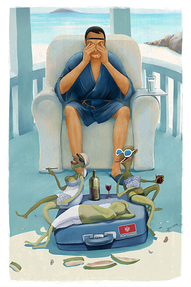 捕获心灵的静谧-俄罗斯插画,CG设计